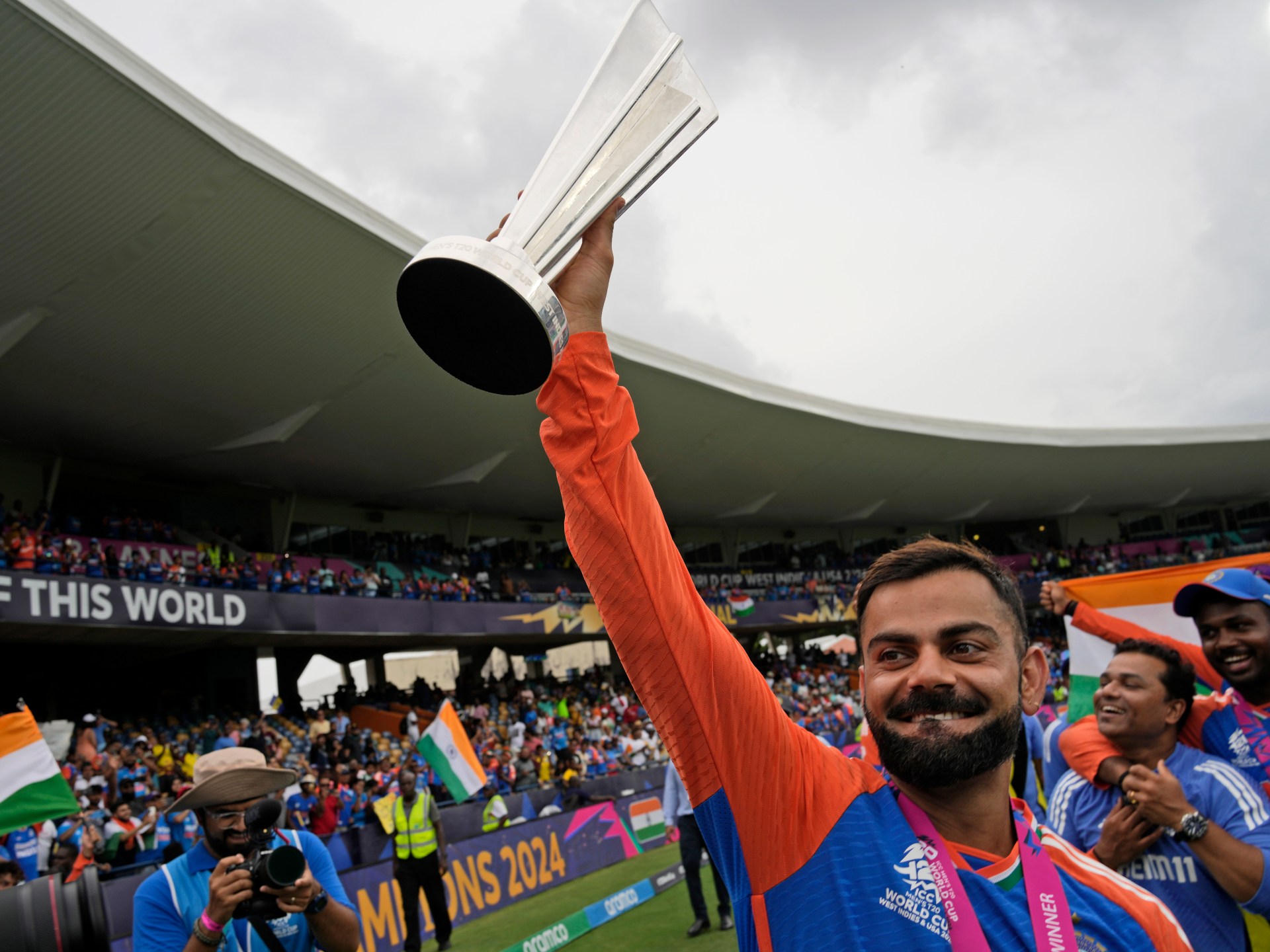 India celebrates ICC T20 World Cup 2024 triumph with trophy and fireworks | ICC Men’s T20 World Cup