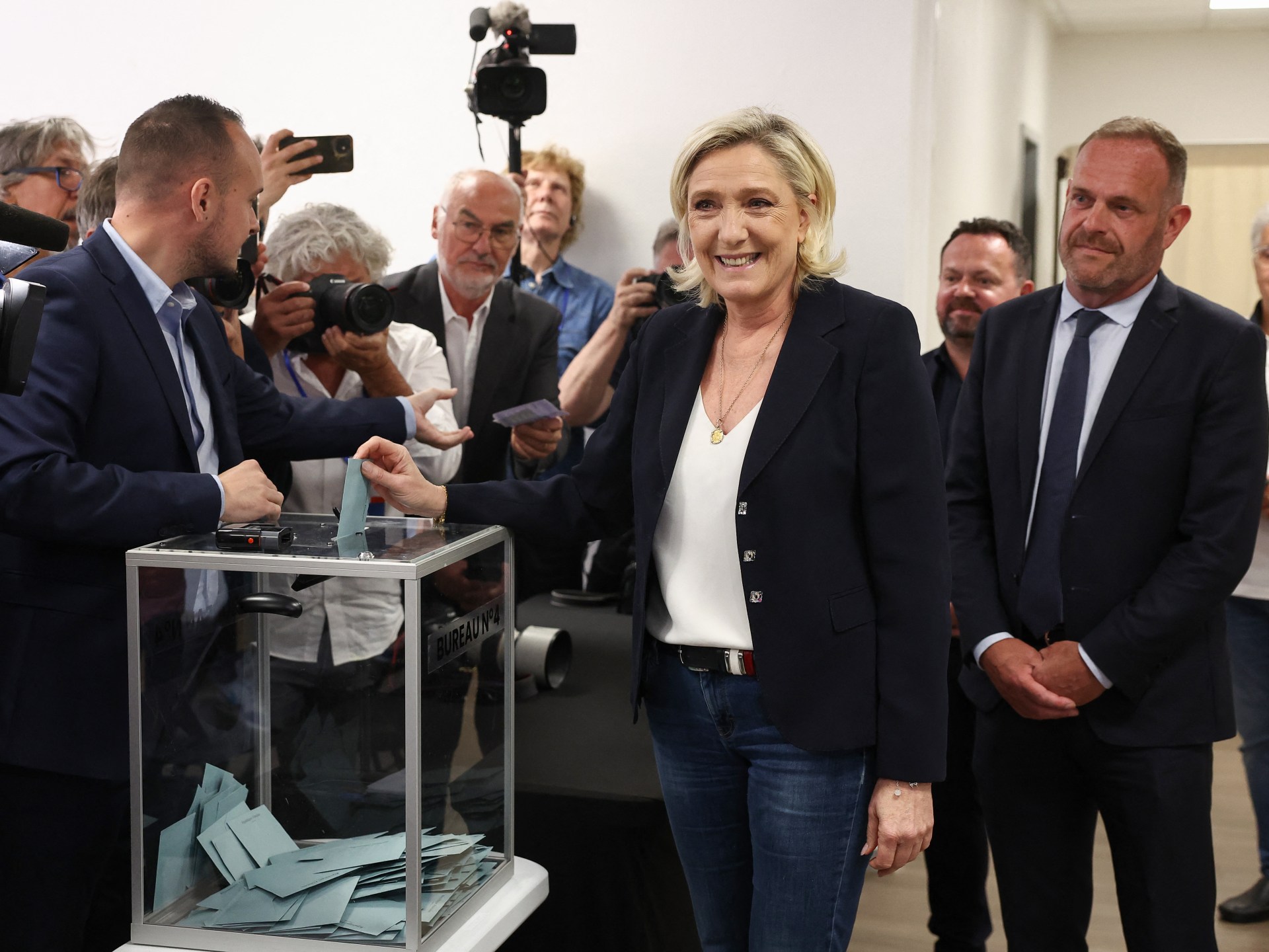 France’s far right leads in first round of elections, exit polls show | Elections News