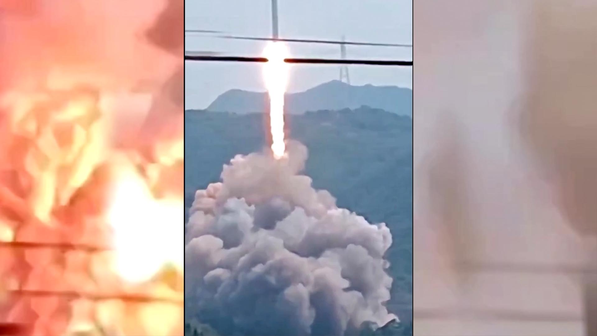 Rocket explodes during accidental launch in China | Space