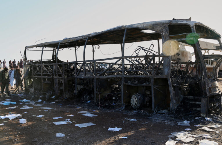 Bus crash fire kills dozens of Afghans deported from Iran