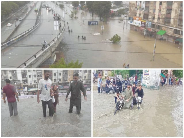 Traffic diversions continue with Karachi reeling from rain aftermath