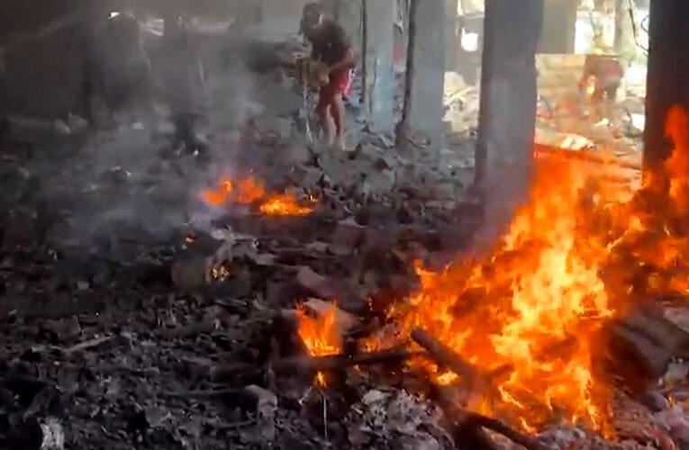 Israel bombs UNRWA-run school and makeshift shelter in Gaza City | Israel attacks Lebanon