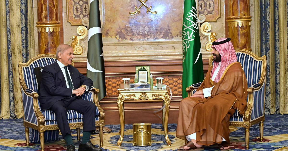 سعودی ولی عہد اور شہباز شریف کی ملاقات، امریکہ-ایران مذاکرات پر گفتگو