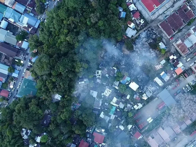 Fire destroys dozens of homes in Malaysia's Sabah state