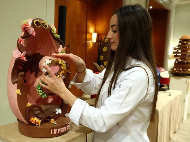 Belgian chocolatiers turn Easter eggs into edible art at Bel’Oeuf event