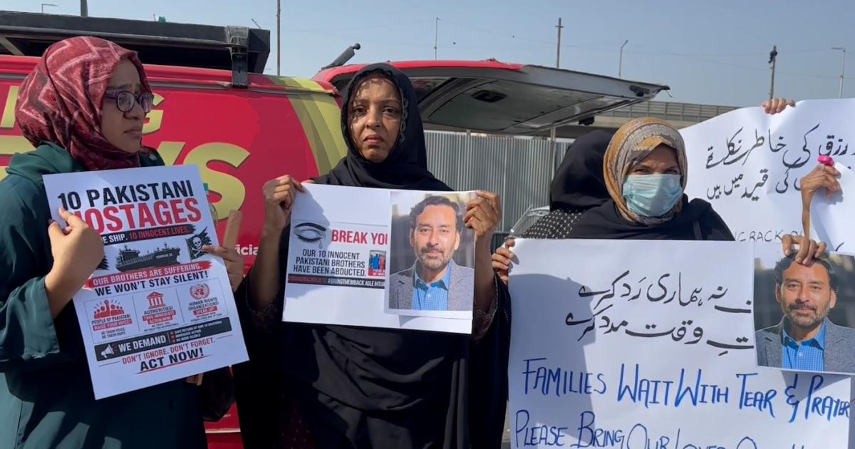 صومالی قزاقوں سے یرغمالی بازیاب نہ ہوئے تو بھوک ہڑتال کریں گے: اہل خانہ