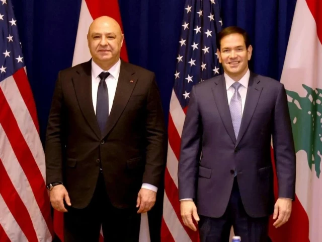 Rubio meets Lebanon's president, discusses Israel-Lebanon framework agreement