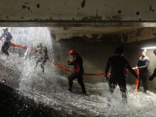 In China, people brave simulated typhoons to prepare for the real thing