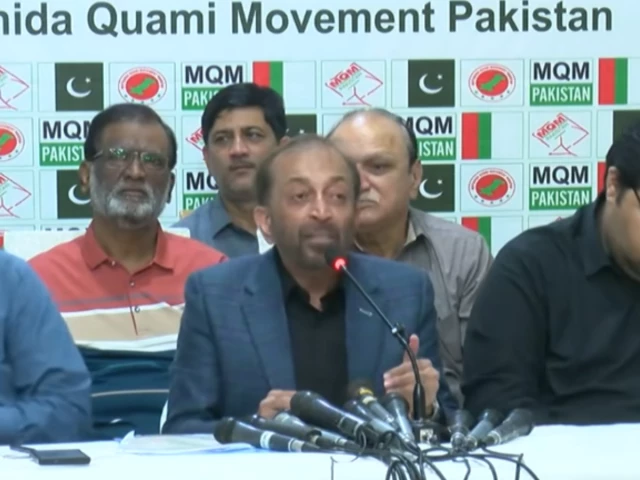 MQM-P warns of protests over non-implementation of 2022 accord with PPP