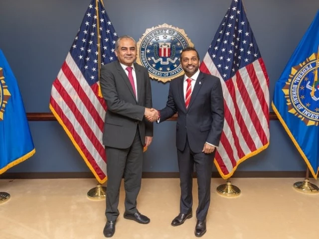 FBI Director and Naqvi discuss counterterrorism financing in Washington