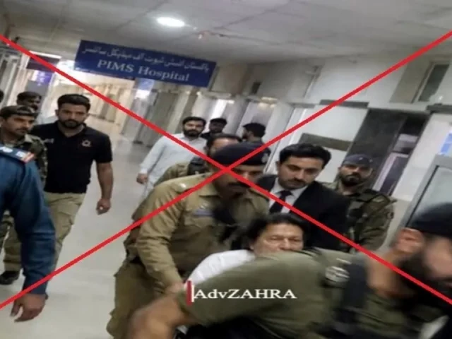Viral image of Imran Khan in wheelchair at Pims is AI-generated