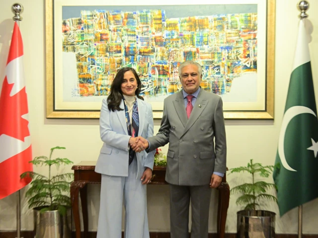 Dar and Canadian FM Anita Anand hold high-level talks in Islamabad