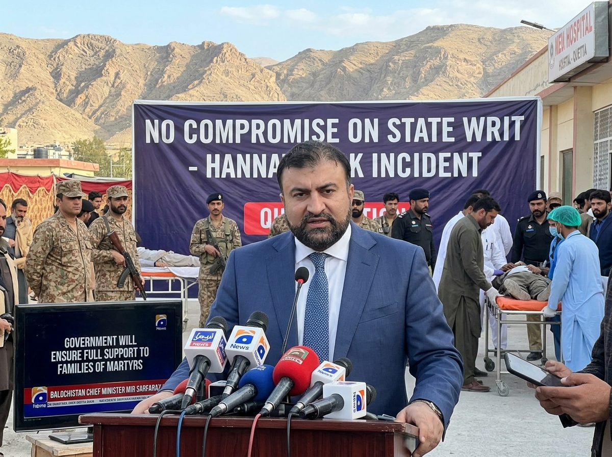 ریاست کی رٹ پر کسی قسم کا سمجھوتہ نہیں کیا جائےگا، وزیر اعلیٰ بلوچستان